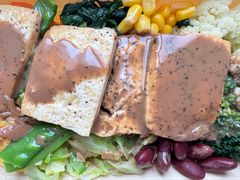 黑椒汁煎豆腐纯蔬轻餐-么么咖啡(亚运豪庭店)