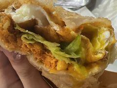 -小红车炸蛋葱油饼