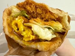 -小红车炸蛋葱油饼