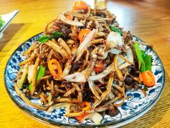 肉碎干迫茶树菇-去茶去餐厅(中央大街店)