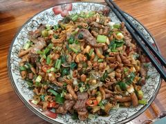 牛肉鸡肠炒面-跃跃鸡肠面(人民北路店)