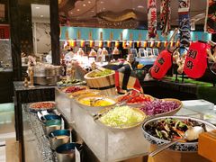 自助取餐区-北京希尔顿逸林酒店-逸轩西餐厅-自助餐厅