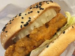 菠萝鸡腿堡餐-德克士(前门店)