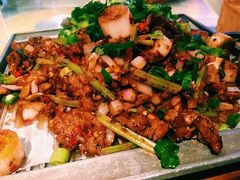 葱椒爆牛肉-绿茶餐厅(光谷世界城步行街店)