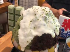 抹茶生乳かき氷-WONDER ICE 萬得冰田(建設路总店)