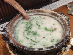 咸骨窝蛋菜心粥-南拳十三姨·潮汕砂锅粥(世纪金源店)