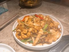 葱姜炒鱼杂-淘米捞·米汤脆鲩鱼火锅(福田皇岗店)