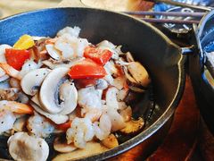 橄榄油煎蘑菇和虾-汤厨(五道营店)