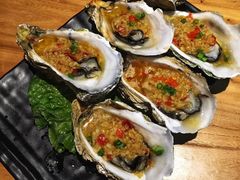 生蚝-路边摊小炉子烧烤