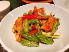 虎皮杭椒炒猪爽肉-万丽轩·粤菜(王府井金茂万丽酒店)