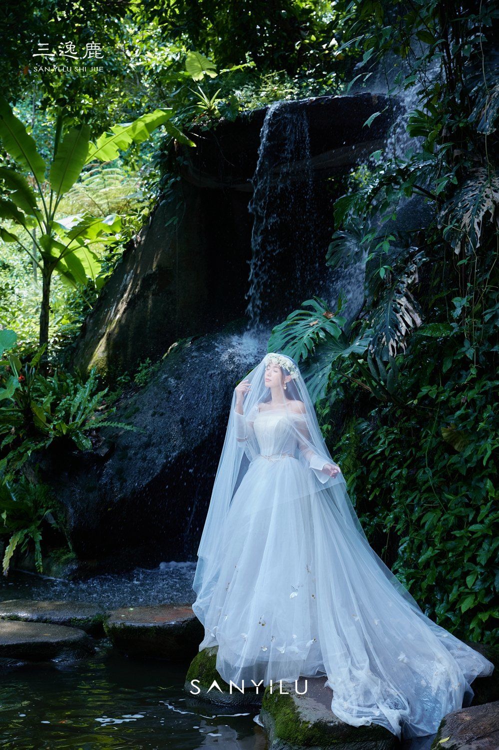 如果你也想拍一组这样仙气十足的森系婚纱照