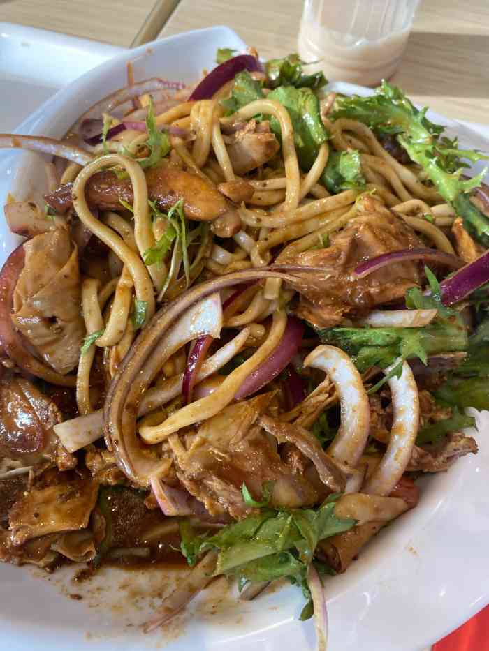 鸡架拌面(亿合城购物中心店)-"点了一份鸡架拌面,又加了一份豆皮,满满