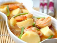 虾仁蒸豆腐-德州凤冠假日酒店