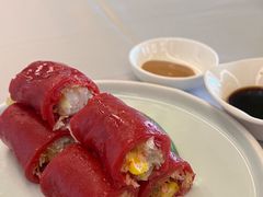 脆皮鲜虾红苔肠-悦湖公馆