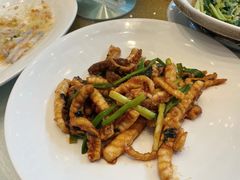 姜葱炒脆肉鲩鱼腩-香山家宴