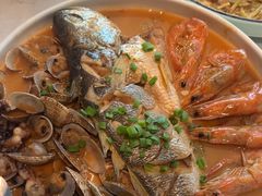 招牌黄花鱼焖海鲜-北李妈妈菜·海肠捞饭(开发区万达店)