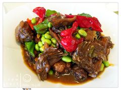 毛豆烧鸡-龙泽园私房菜·地道南京味 ·招牌大鱼头(油坊桥店)