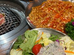 -明洞阿姨·韩式酱蟹烤肉·创意料理(三元桥店)