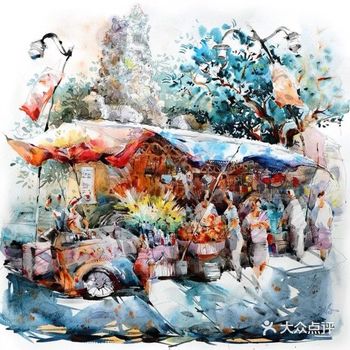 太完美的水彩画了，大爱
