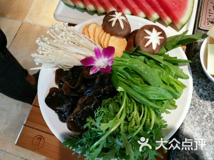 江小渔斑鱼火锅(西红门店)蔬菜拼盘图片 - 第457张