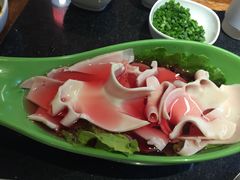 牛黄喉-好汉锅园林秘制老火锅 柴火霸王鸡(金沙店)