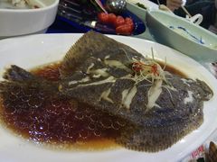 豉油清蒸多宝鱼-阿婆农家菜(车墩店)