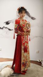 -懿沉香中式嫁衣礼服秀禾服龙凤褂马来褂旗袍总店