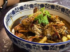 梭子蟹烧年糕-佳佳麻辣烧菜馆