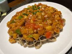 土豆茄子扒莜面-三道菜(明堂公园店)