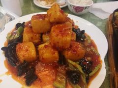 鱼香脆皮豆腐-桃子餐厅·天津菜(红星路直营店)