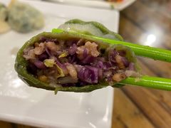 紫甘蓝锅巴馅饺子-宝源饺子(麦子店街店)