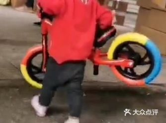 会骑平衡车的小朋友都非常的有毅力