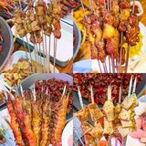 火爆济南的老金烧烤来青岛啦‼️肉串夹饼喷香