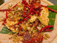 普洱茶炒包浆豆腐-云海肴·汽锅鸡·云南菜(苏州中心店)