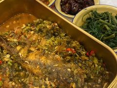 干锅鲈鱼-东排食堂长沙小吃大排档(五一广场店)