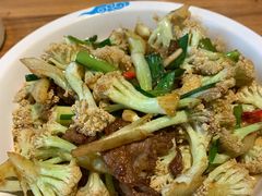 干锅有机花菜-胖老汉椒麻鸡清真新疆菜(西御街店)