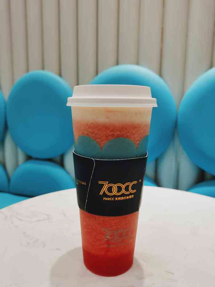 700cc天然苏打水茶饮(k11店)-"最近两个周末都泡在k11 和同学逛累了就