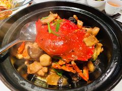 黄金膏蟹焗走地鸡-皇朝会.经典传统粤菜(外滩店)