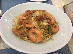 白菜炒大虾-鹊华居·地道鲁菜·海鲜·融合味(大明湖店)
