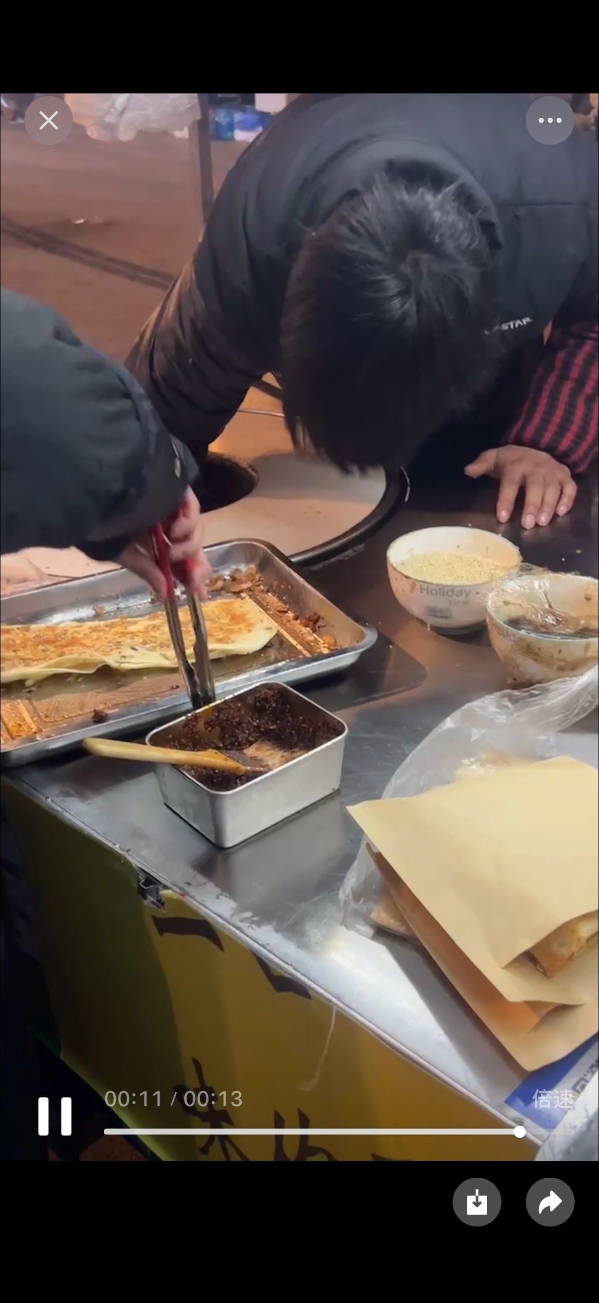 蚌埠特色烧饼夹里脊在南京桥林出现啦