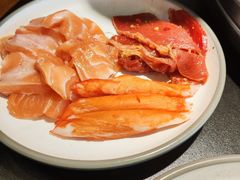现切三文鱼-東盛炭烤自助料理(浦东文峰广场店)