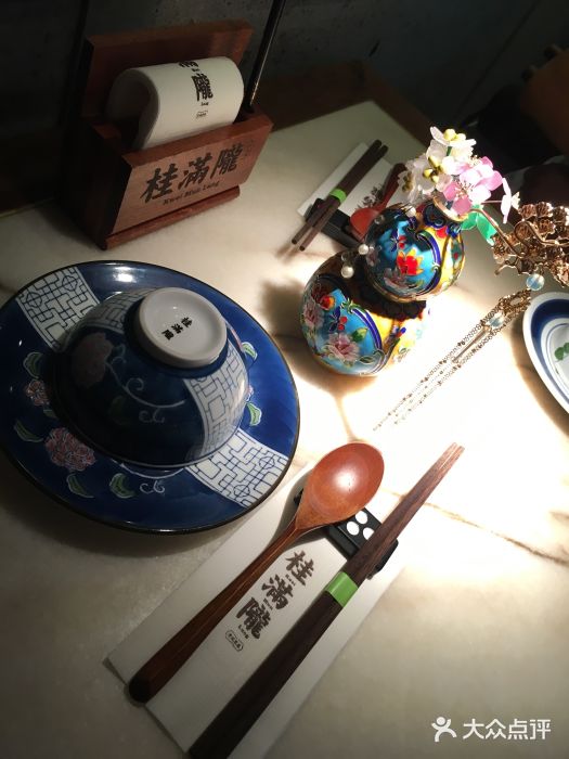 桂满陇-西湖船宴(西单大悦城店)餐具摆设图片