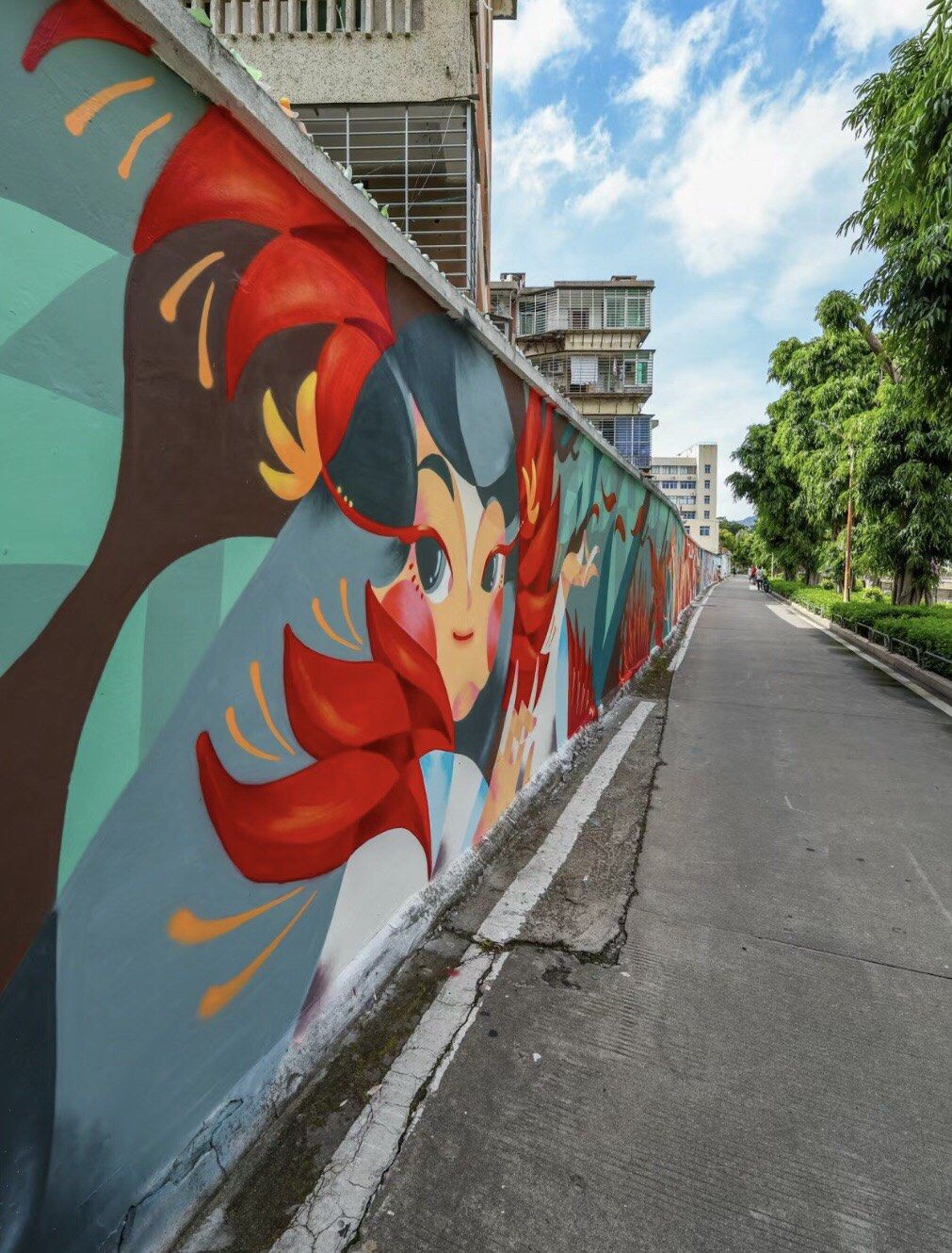 室外墙绘
户外围墙壁画
插画涂鸦
