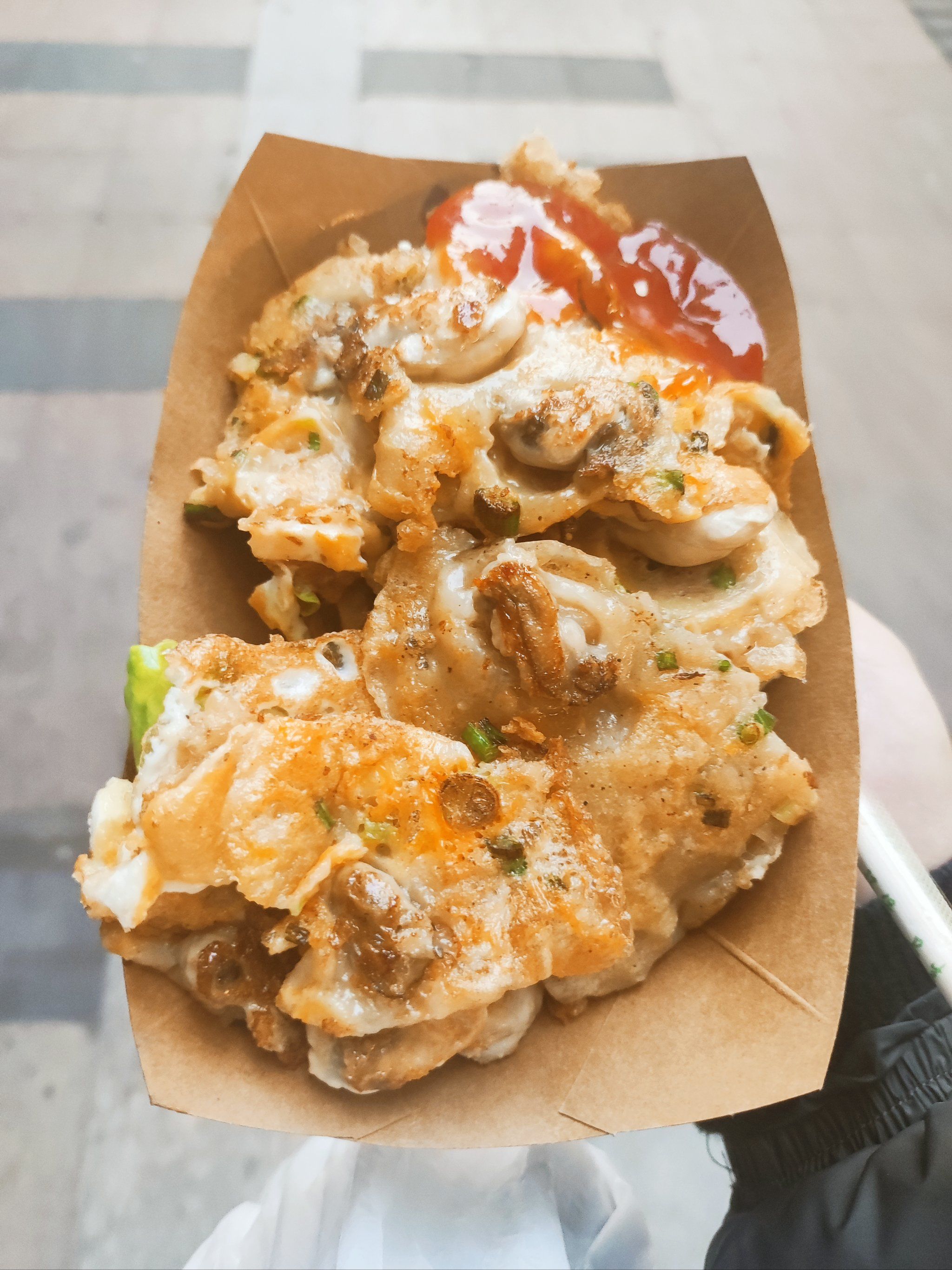 潮汕老板开的特色生蚝烙