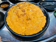 五花肉泡菜饼-山·烤辣鸡韩国料理(西溪路店)