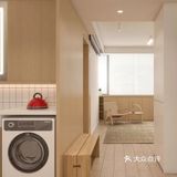 80㎡日系原木风🍂卡座设计拯救小户型餐厅