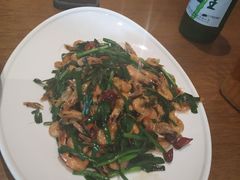 韭菜炒小河虾-烧肉馆(古北水镇景区店)