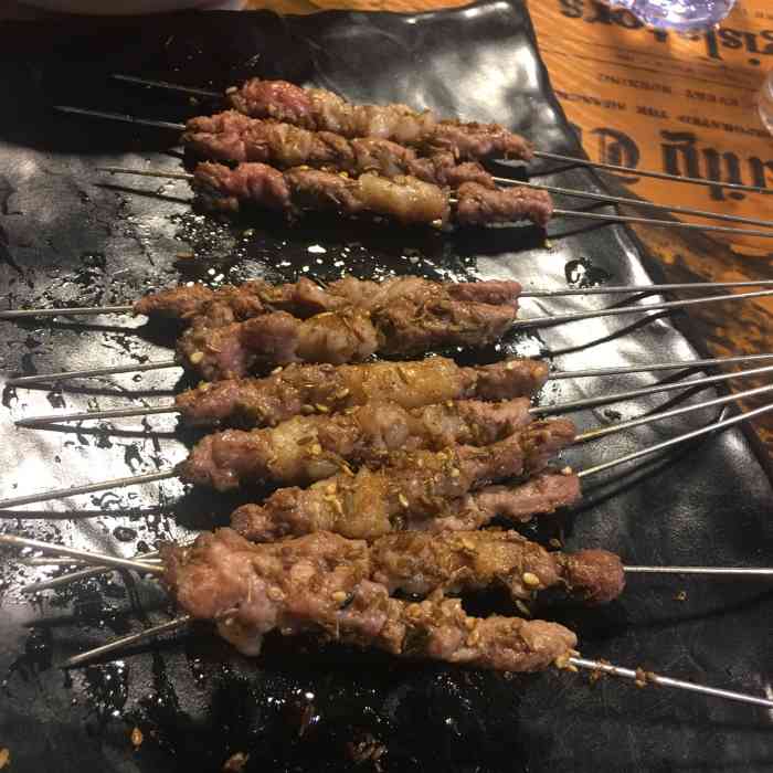 开心一百串(朝阳路店)-"味道很好吃.没有白白的来一趟,点的东西听.