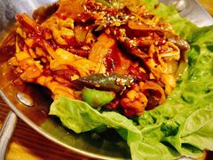 鱿鱼炒五花肉-富乐满韩国正宗炸鸡韩国料理(虹泉路店)
