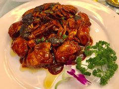 金牌毛蟹炒年糕-上海精菜馆(虎踞关店)